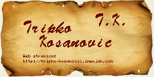 Tripko Kosanović vizit kartica